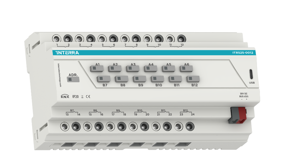 Interra Combo+ Actuador KNX de 12 canales