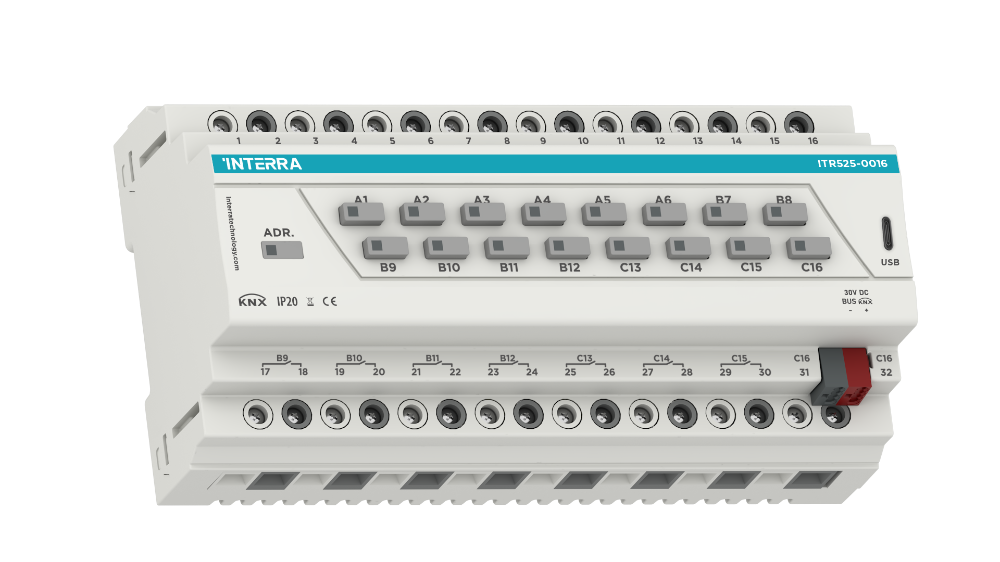 Interra Combo+ Actuador KNX de 16 canales