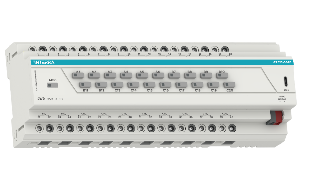 Interra Combo+ Actuador KNX de 20 canales