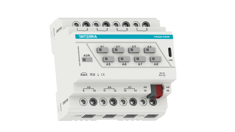 Interra Combo+ Actuador KNX de 8 canales